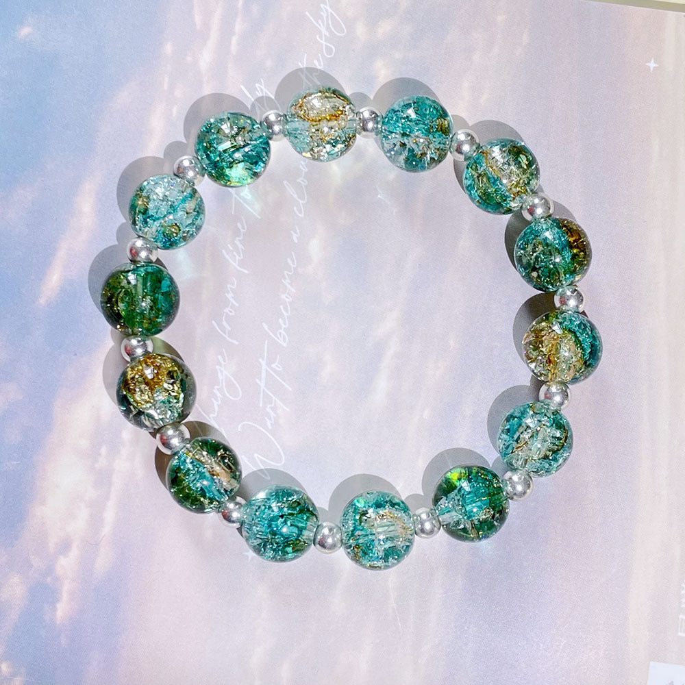 Brazalete de vidrio de colores al por mayor