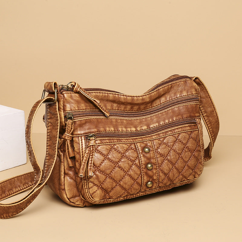 Bordado de bordado rómico de cuero suave de PU al por mayor