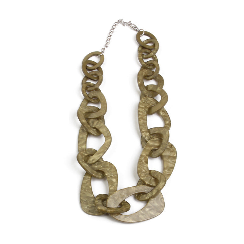 Wholesale Bohemian Acrylic Necklace Sweater Chain