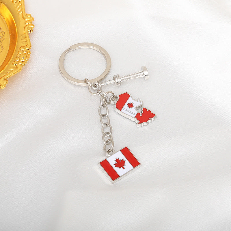 Wholesale Canadian Zinc Alloy Keychain