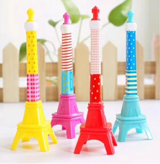 Wholesale Random Color Paris Tower Plastic Ballpoint Pen