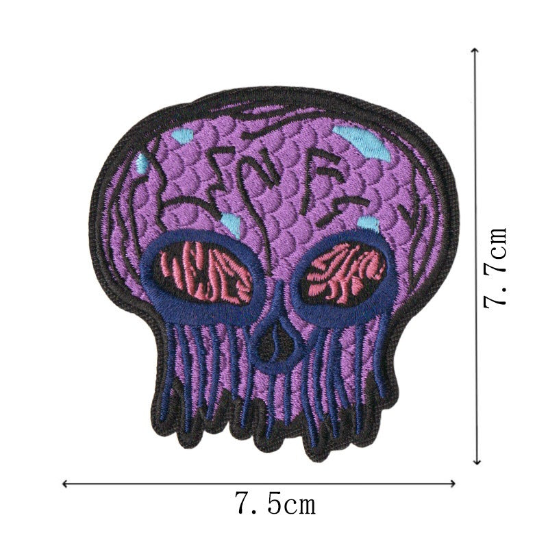 Wholesale 8 Pack Embroidered Iron On Patches Heat Melt Glue Back DIY Fashion Accessory For Bags Towels Outdoor Gear Gift
