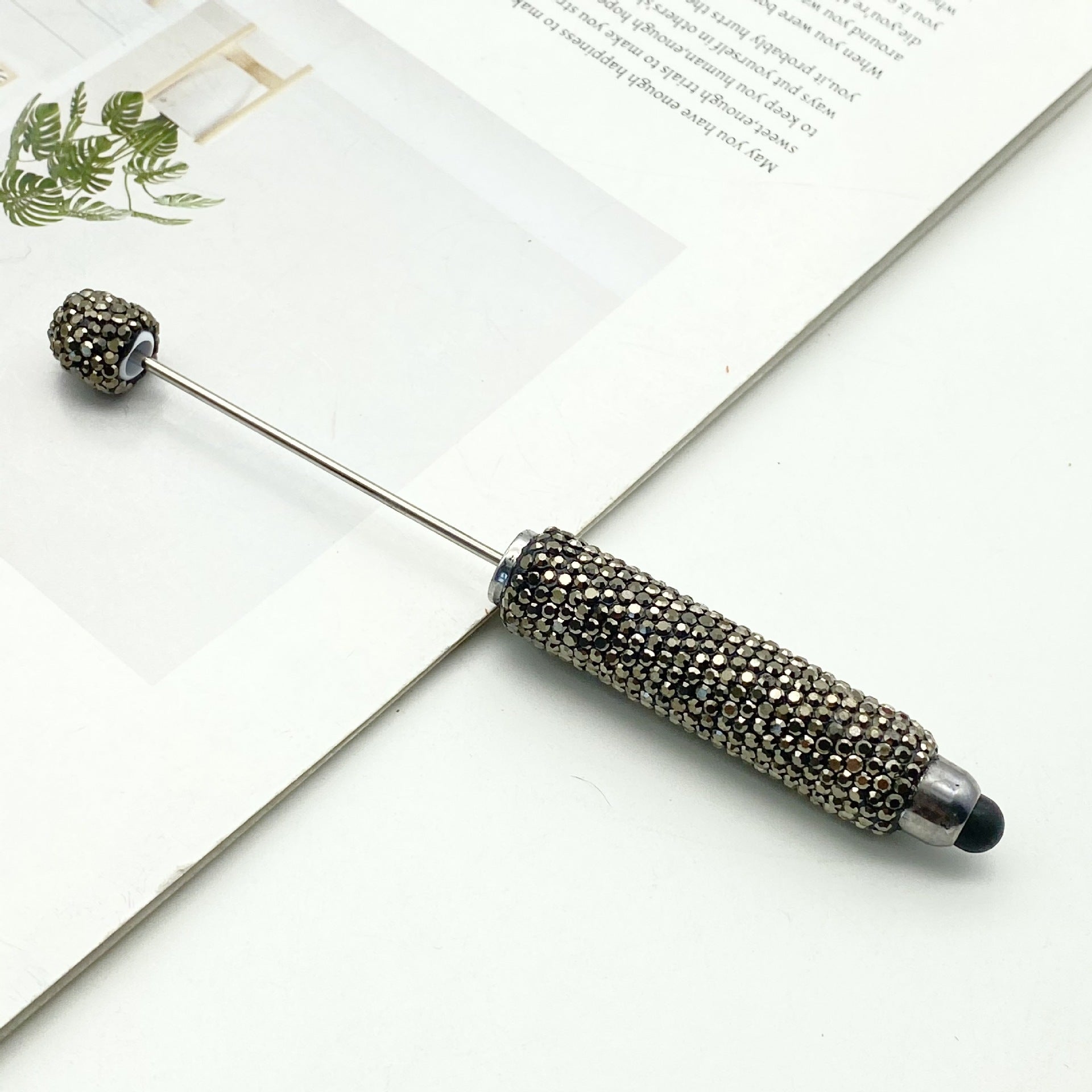 Wholesale DIY Touch Screen Full Diamond Beadable Pen Multifunctional Mobile Phone Capacitance Pen