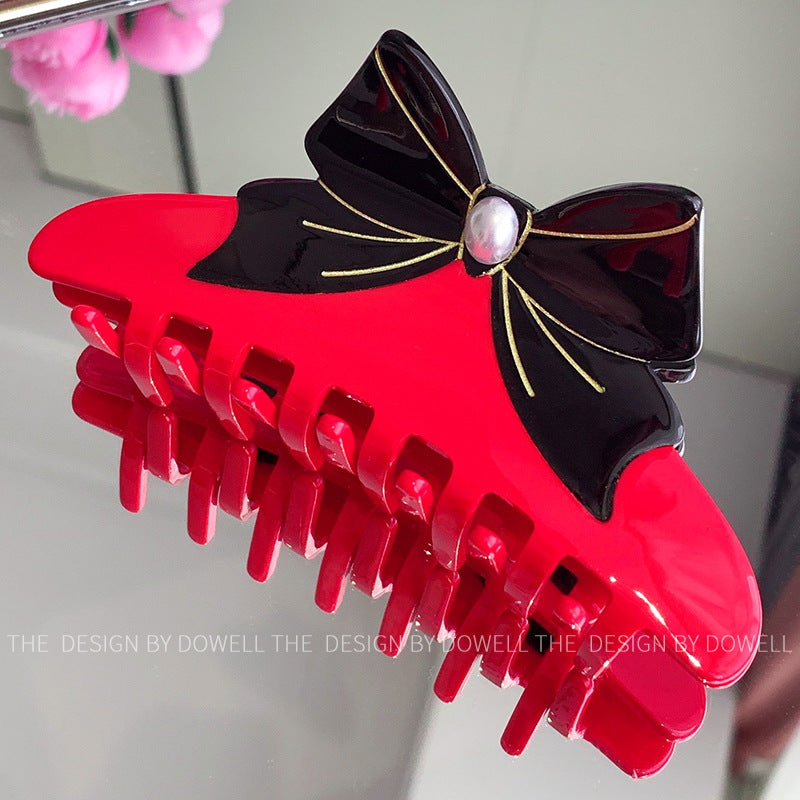 Wholesale Acetate Sheet Splicing Bow Large Temperament Versatile Hair Clips
