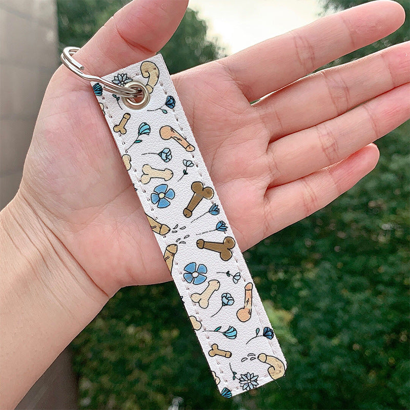 Llavero de dibujos animados de PU al por mayor