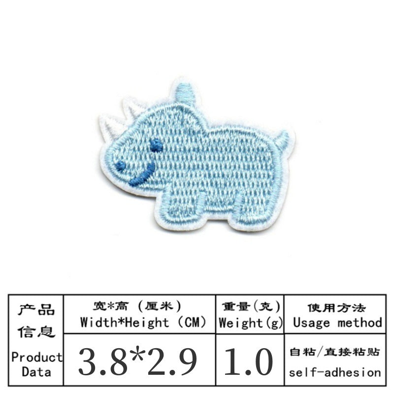 Wholesale Cartoon rabbit animal embroidery DIY Patches