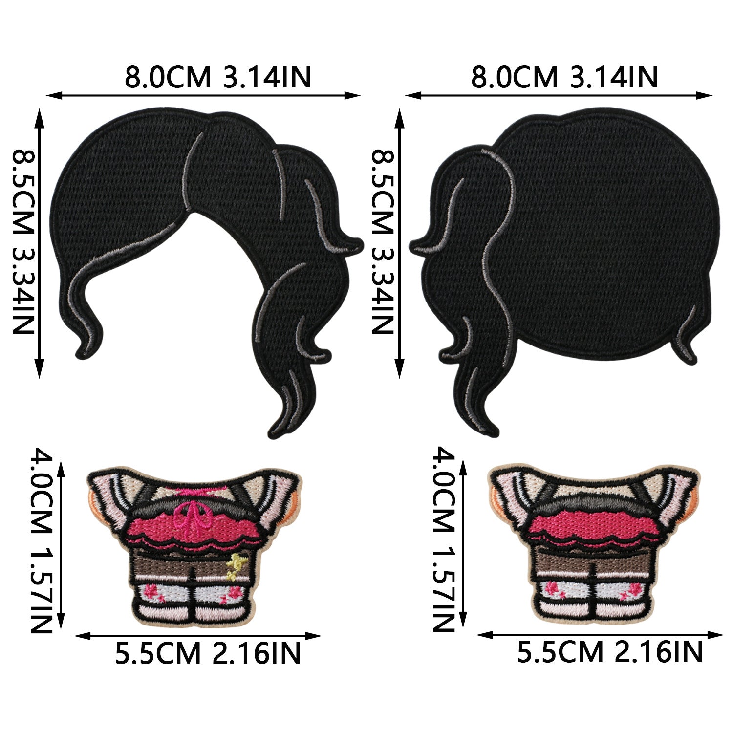 Wholesale Fashion Embroidered Iron On Patches Cozy Woven Doll Design For Jeans Canvas Bag DIY Craft Supply Bag Charm OLY Exclusive