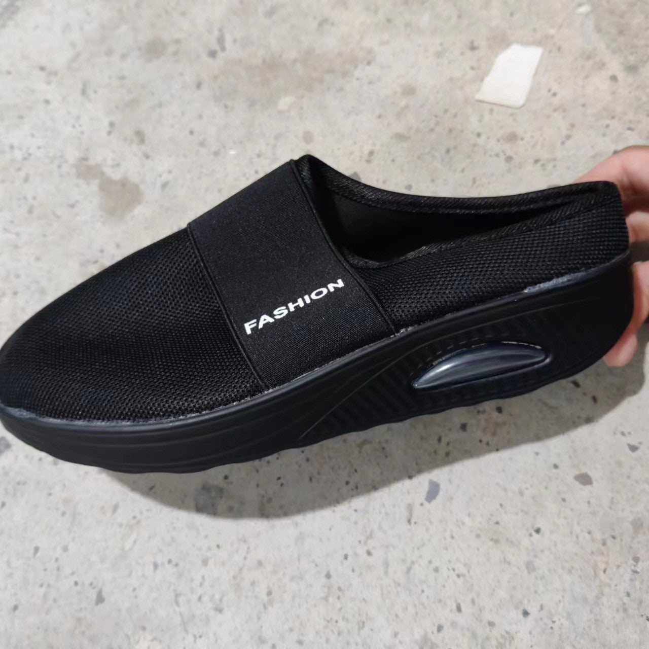 Wholesale large size Baotou slippers women breathable fly woven mesh pedal Half Drag