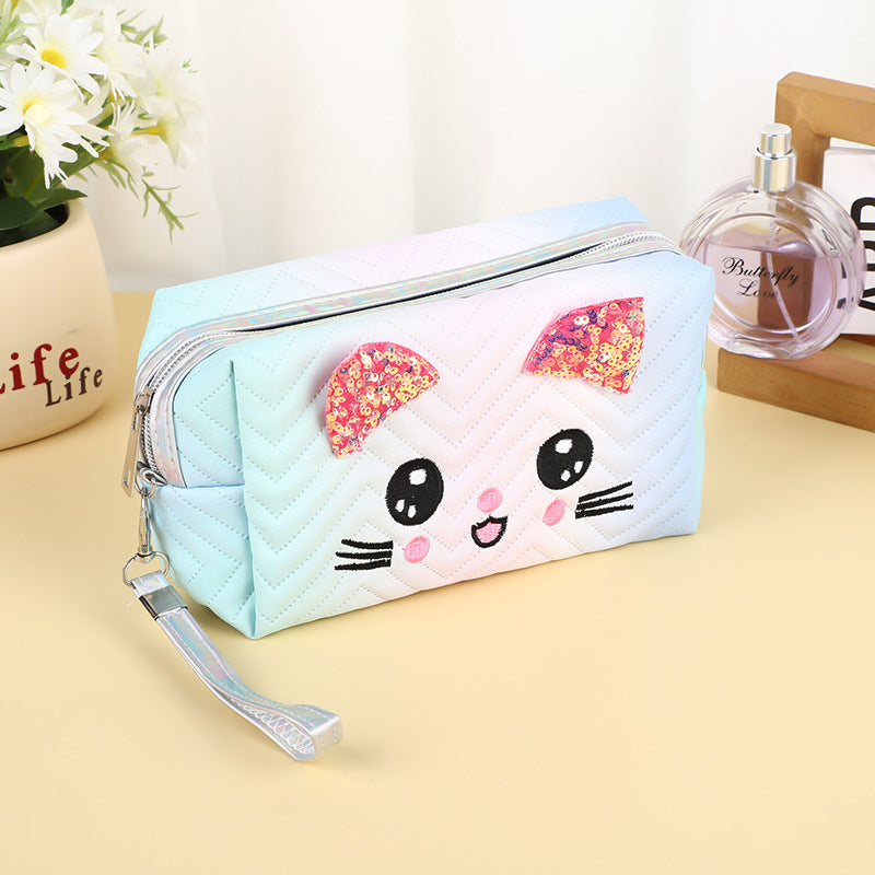 Wholesale Gradient Cat Large Capacity Portable Travel Storage Bag