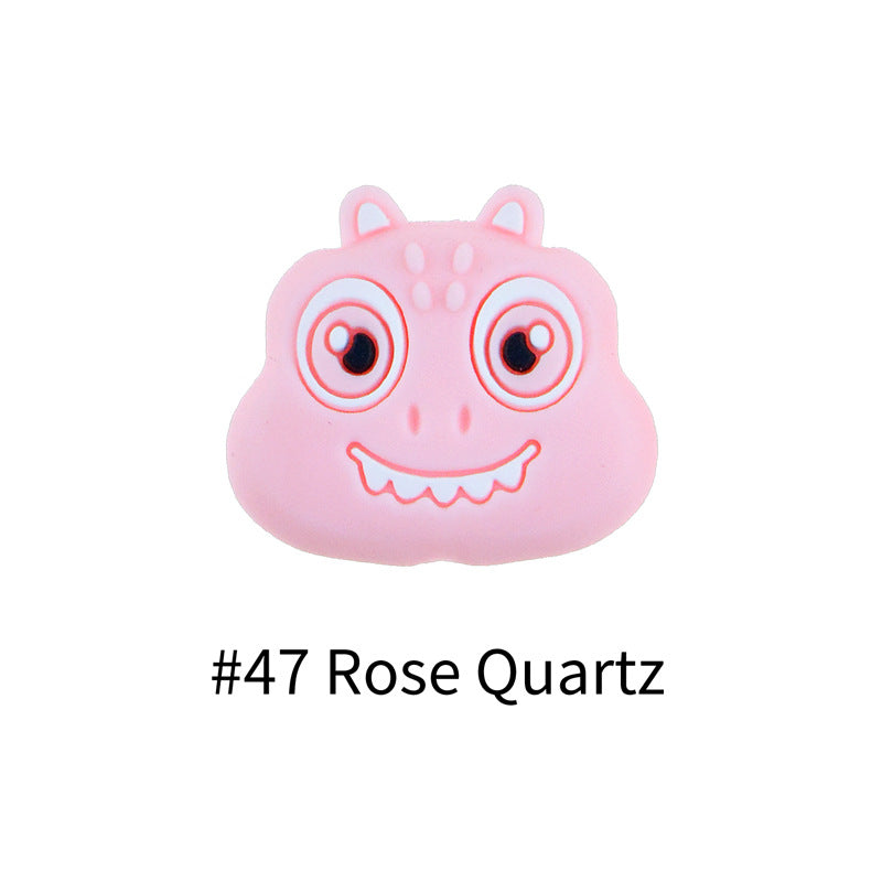 Wholesale 20PCS Dinosaur Baby Teether Silicone Beads