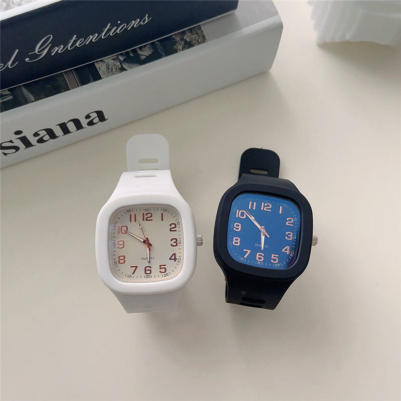 Wholesale Square Quartz Watch Simple Plastic Electric Watch