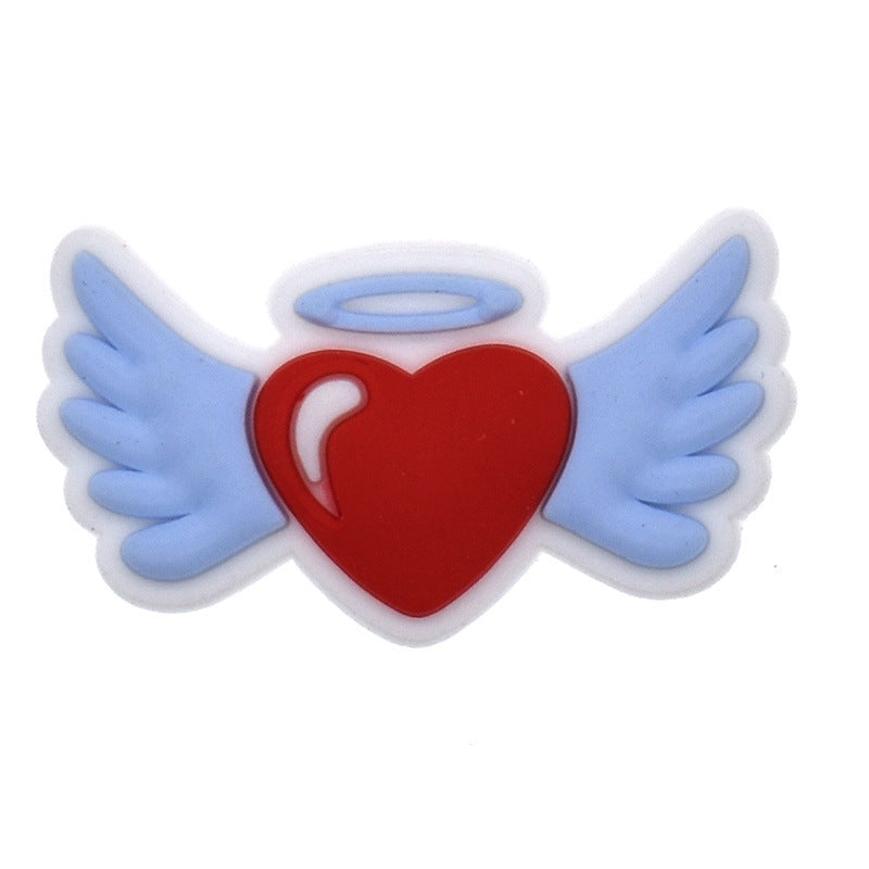 Wholesale Random 100pcs Red Valentine' s Day Series Croc Charms