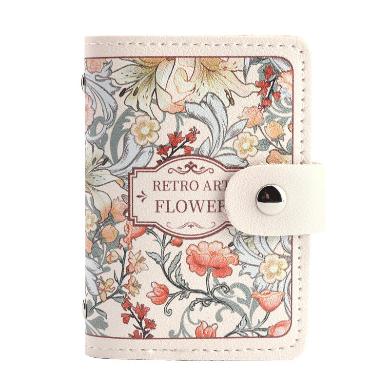 Wholesale Floral Oil Painting Retro Style Multi-card Card Card Holder