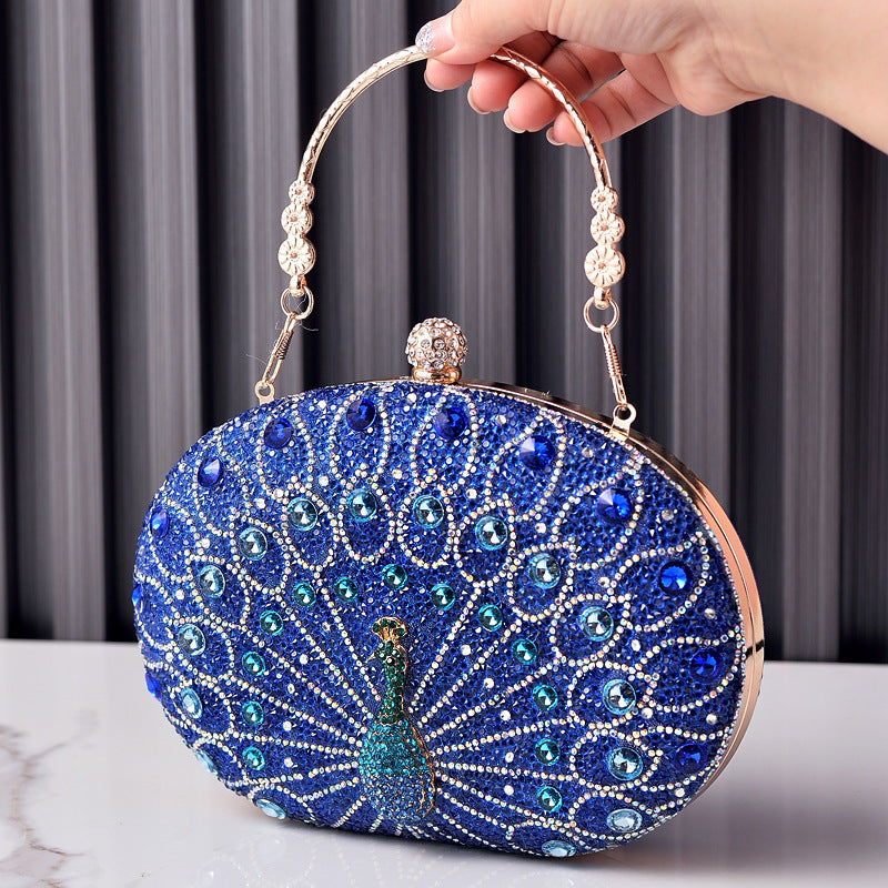 Wholesale Diamond Set Banquet Color Luxury Banquet Fashion Water Diamond Handbag
