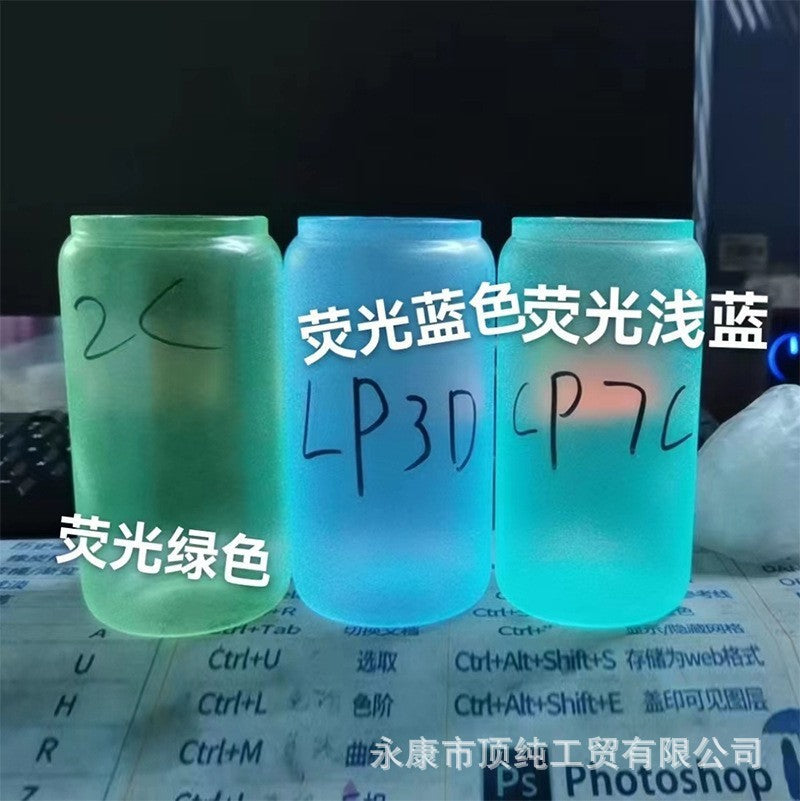 Wholesale Sublimation 16oz  20oz Thermal Transfer Frosted Coating Bamboo Lid Glass