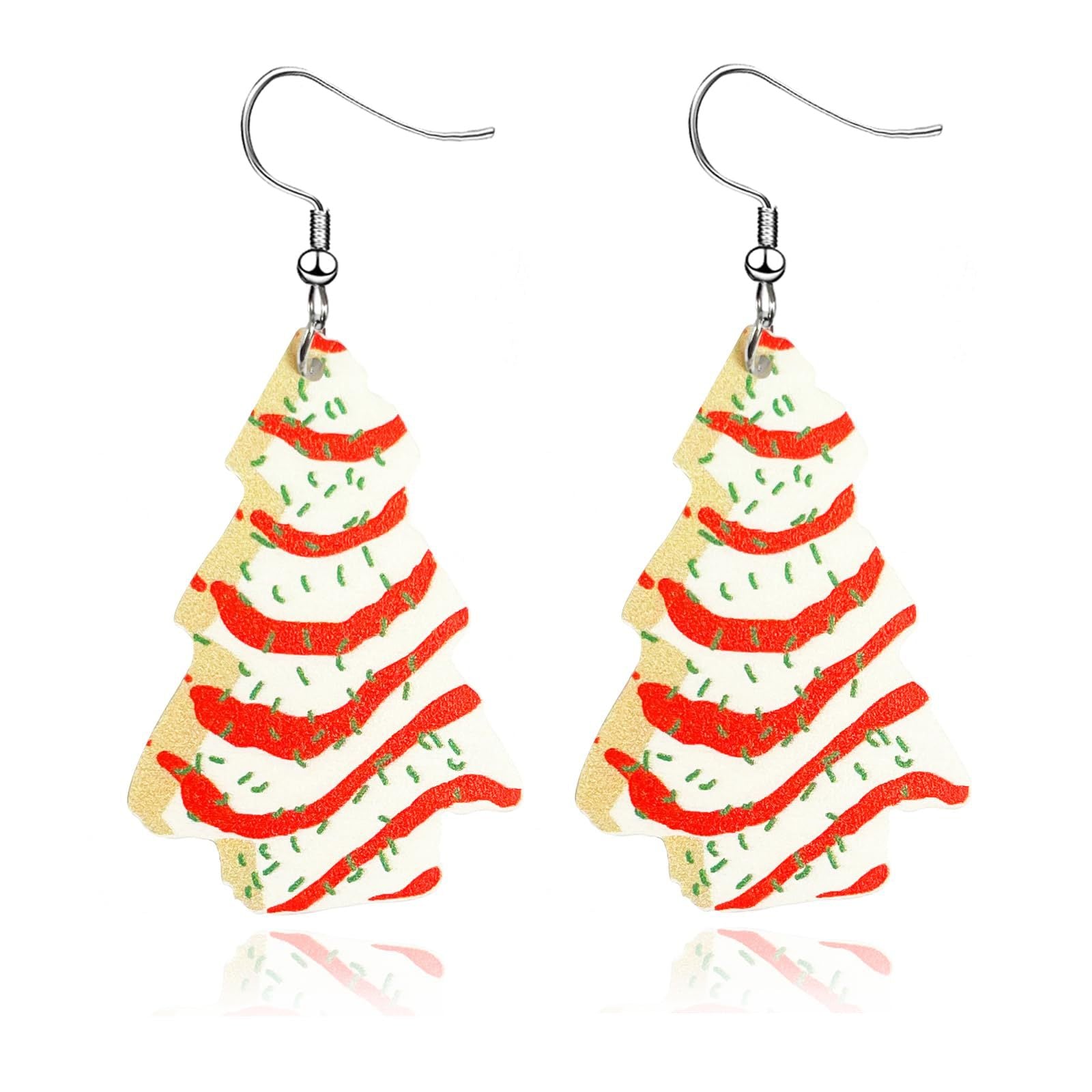 Wholesale Colorful Christmas Tree Earrings