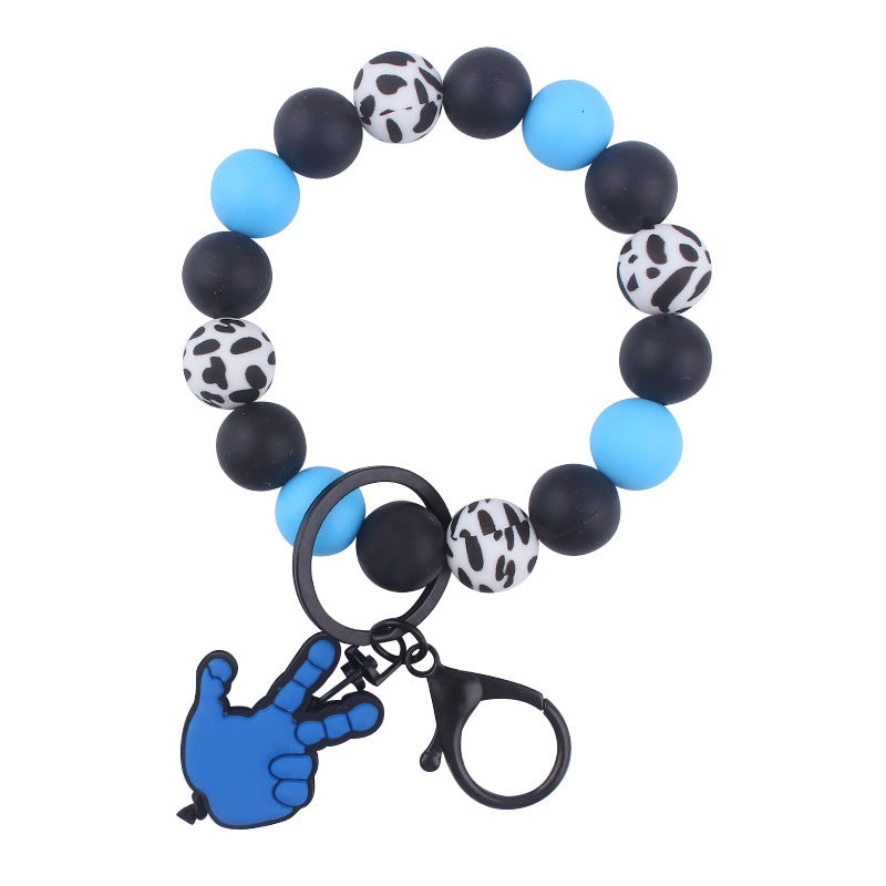 Wholesale Cute Dairy Bead Bracelet Keychain