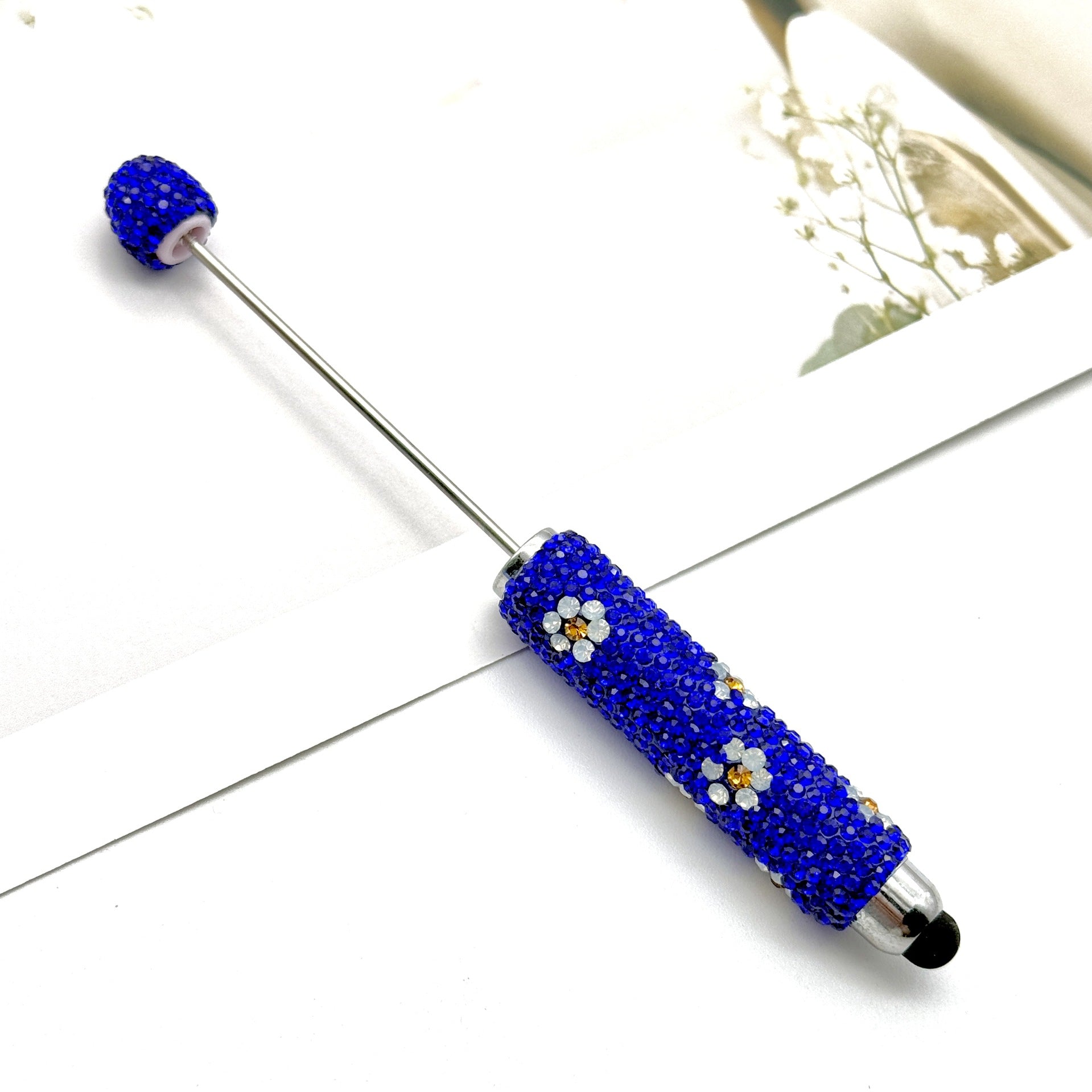 Wholesale Multi-Color  Full Diamond Touch Screen Beadable Pen