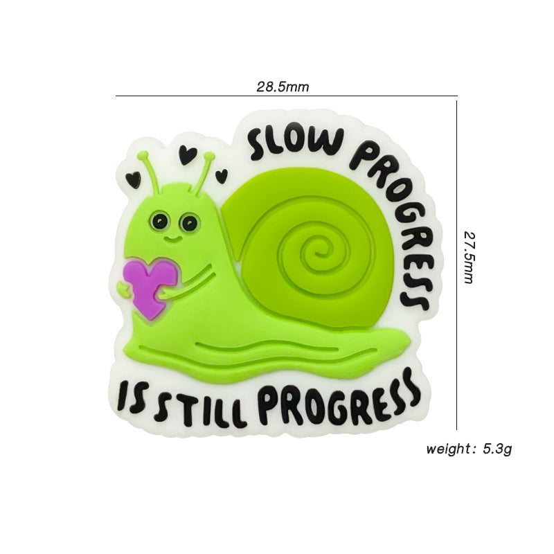 Wholesale 10pcs Snail Animal Cartoon Cute Silicone Beads