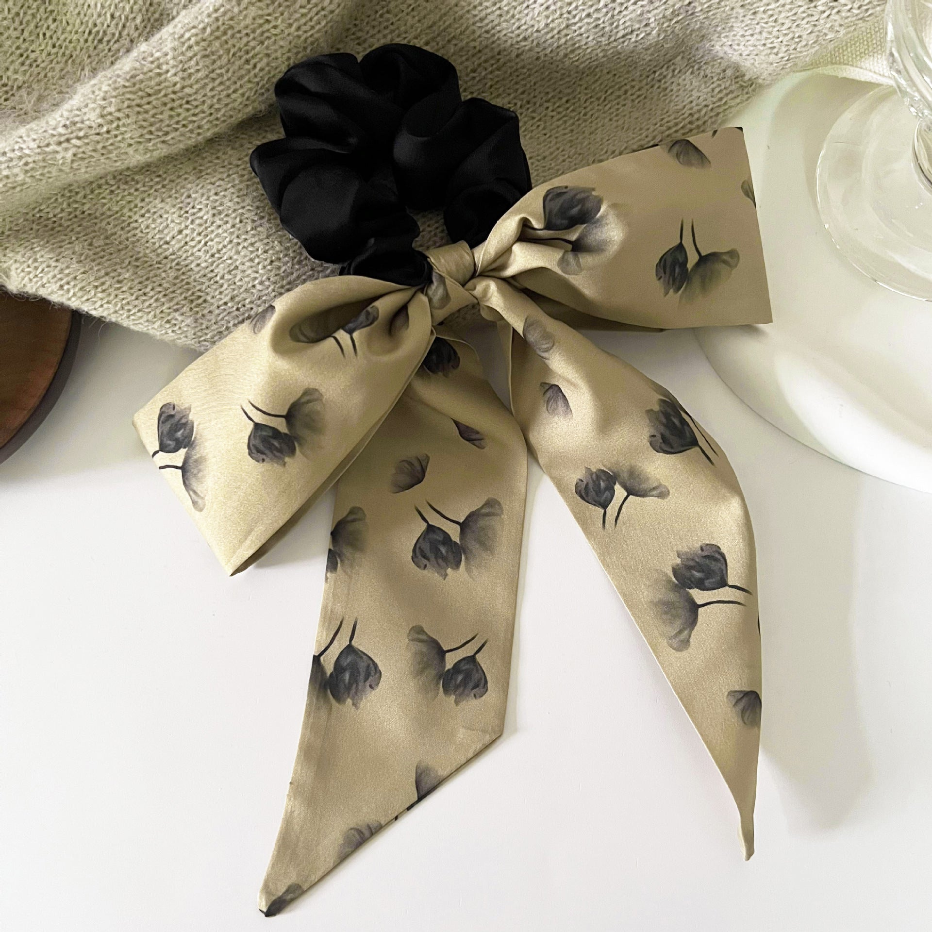 Wholesale Retro Ribbon Bow Hair Tie