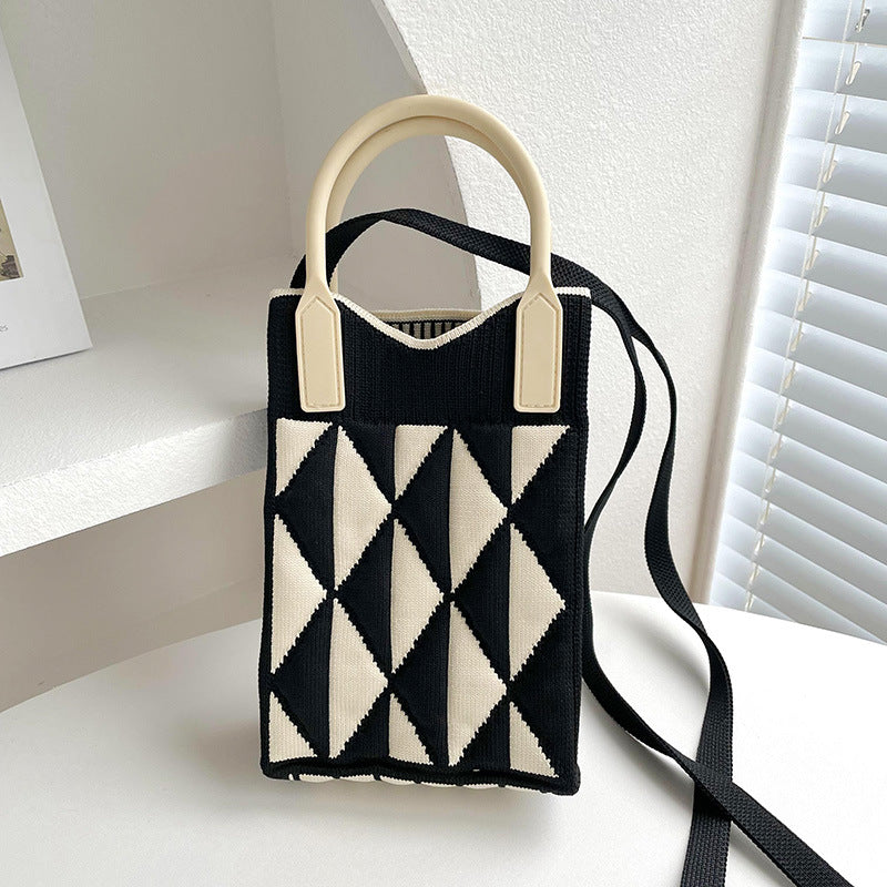 Wholesale Geometry Diamond Bag Mini Polyester One Shoulder Handbag