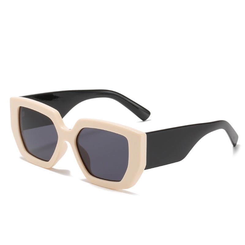 Wholesale Fashion Wide Leg Retro Square Frame Sunglasses