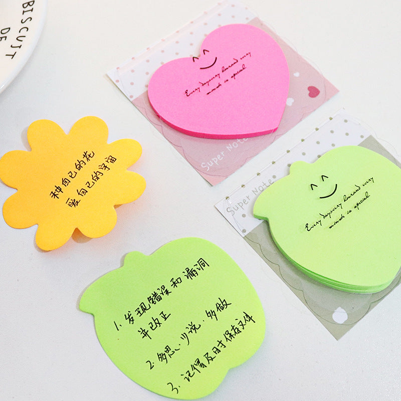 Wholesale Shaped Fluorescent Note Stickers, Cartoon Paper Convenience Stickers