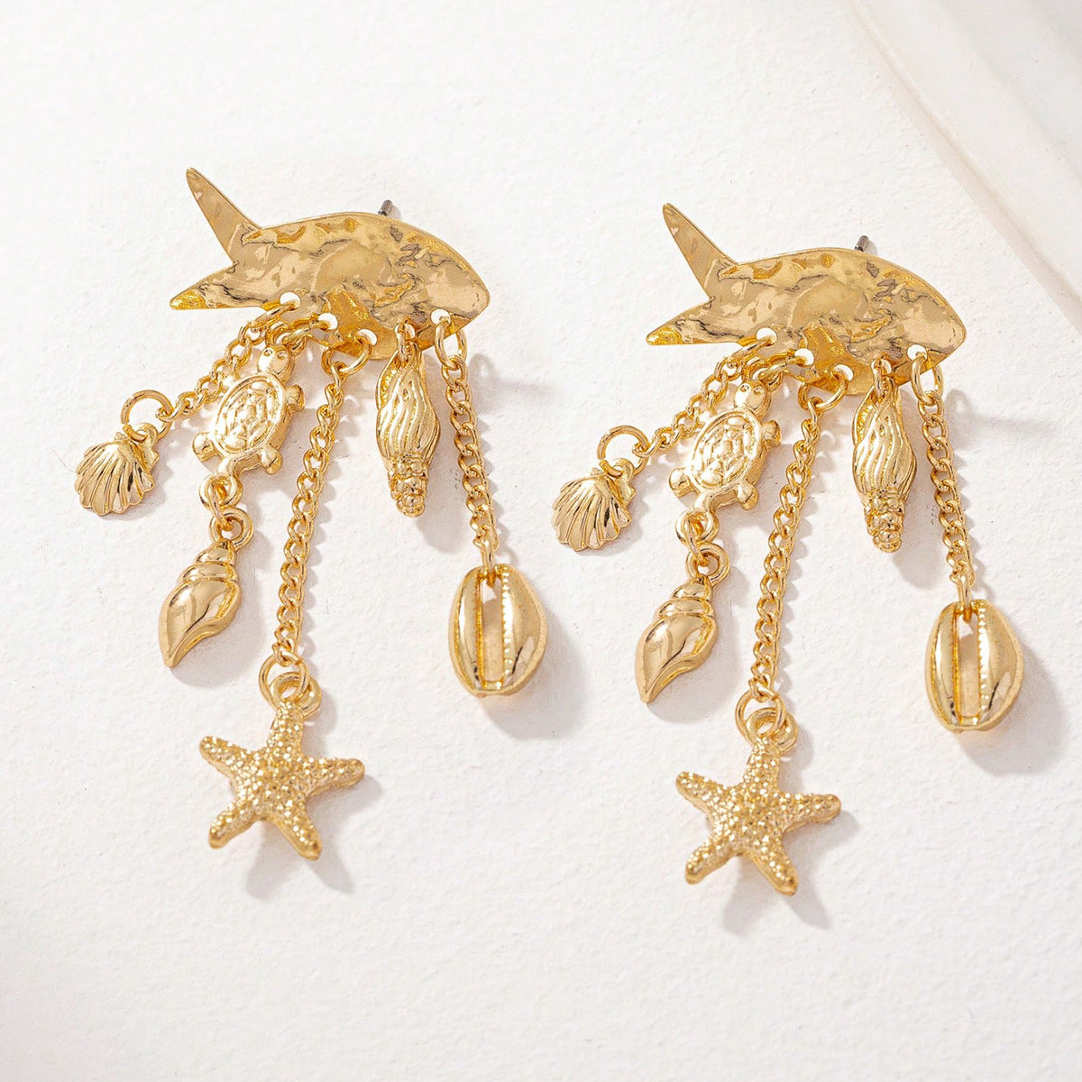 Wholesale Beach-style starfish and Shell Earrings