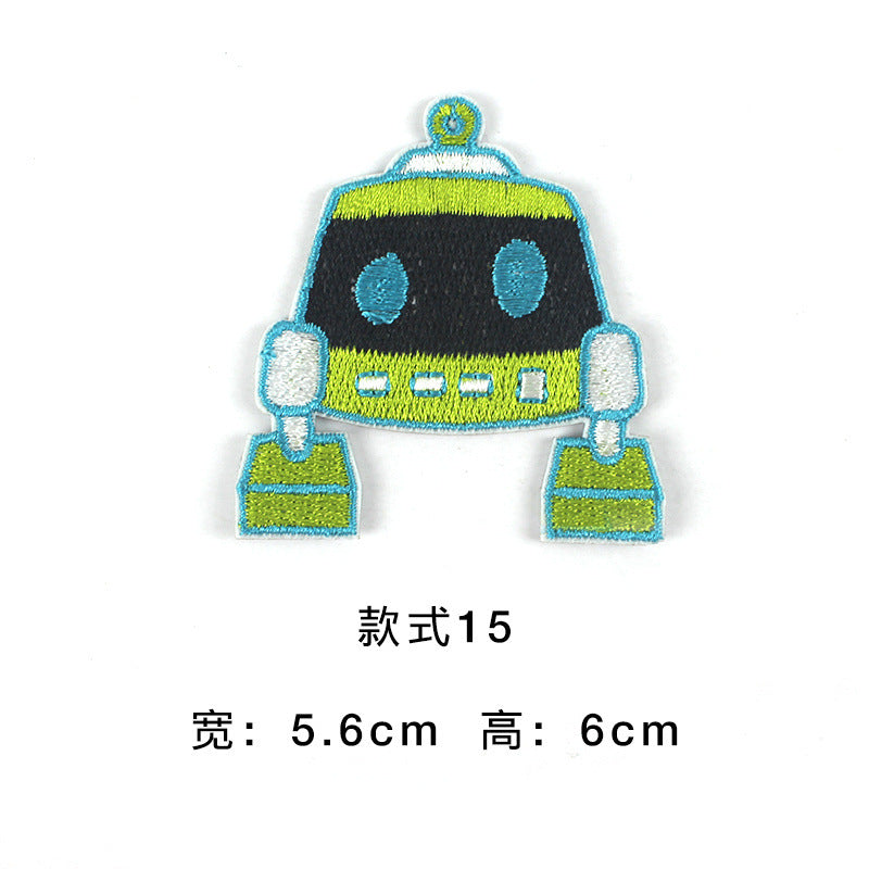 Wholesale Modern Astronaut Planet Embroidered Patch Self Adhesive Cloth Decorative Patch For Clothing Shoes And Bags Fashion Accessory