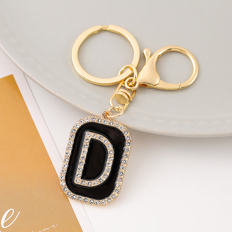 Wholesale Creative 26 English Letters Zinc Alloy Keychain