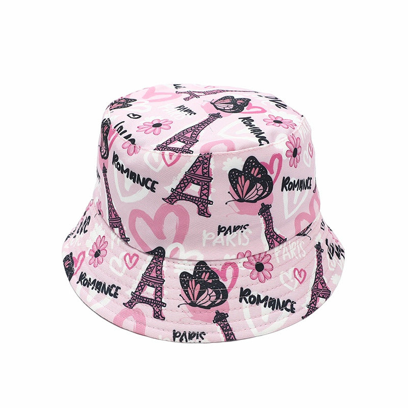 Sombrero de cubo impreso de poliéster al por mayor