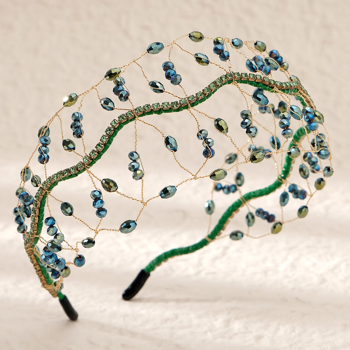 Wholesale Crystal Braided Bridal Headband