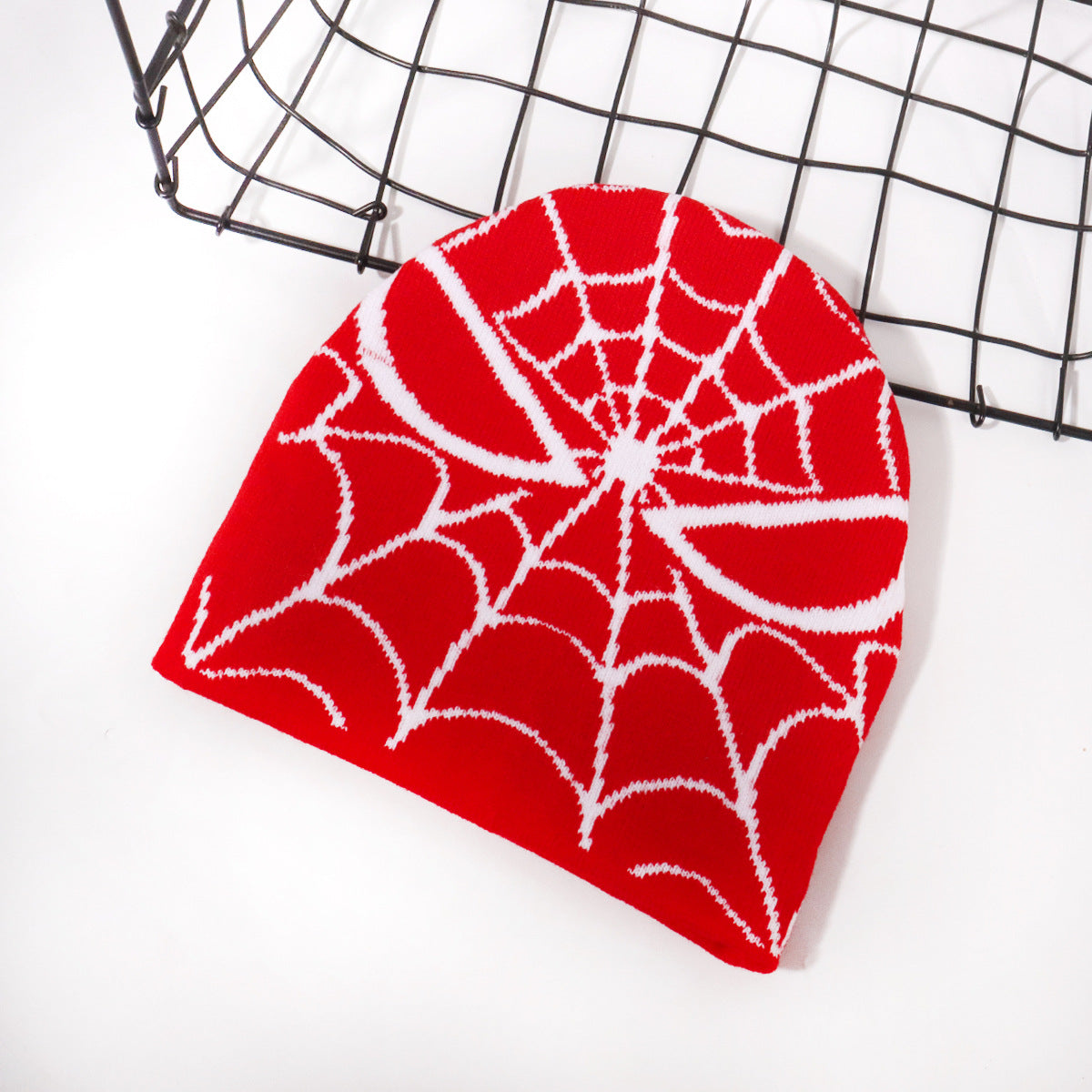 WholesaleHot Sale Jacquard Halloween Spider Web Beanie