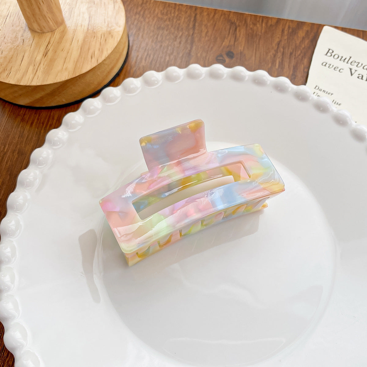 Wholesale Colorful Acetate Grippers Hair Clips