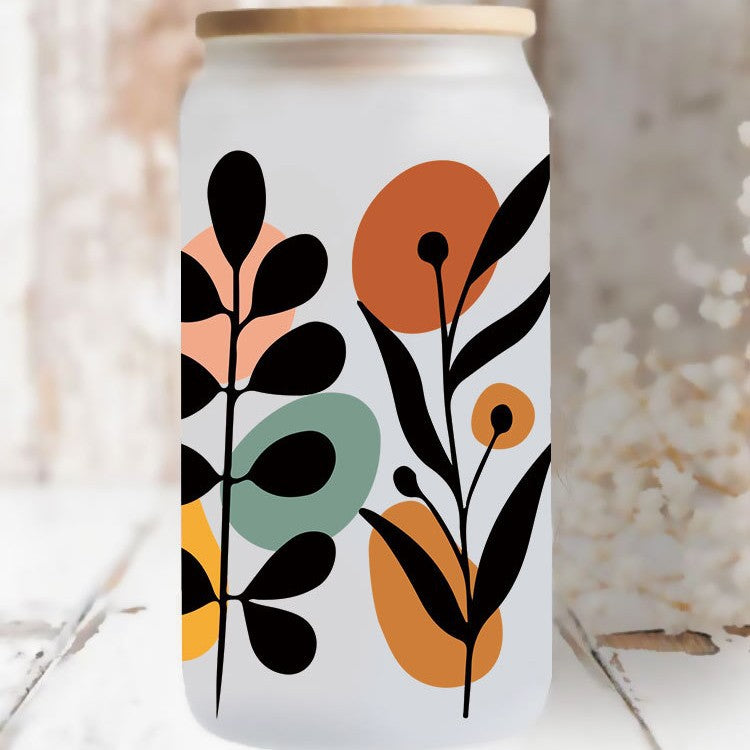 Wholesale Tulip Flower Leaf Series 16oz Cup UV DTF Wraps