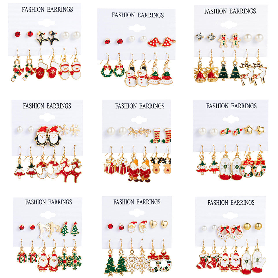 Wholesale Christmas Collection Cartoon Earrings