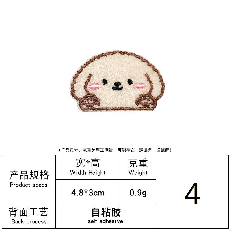 Wholesale Computer embroidered plush cartoon bear patch