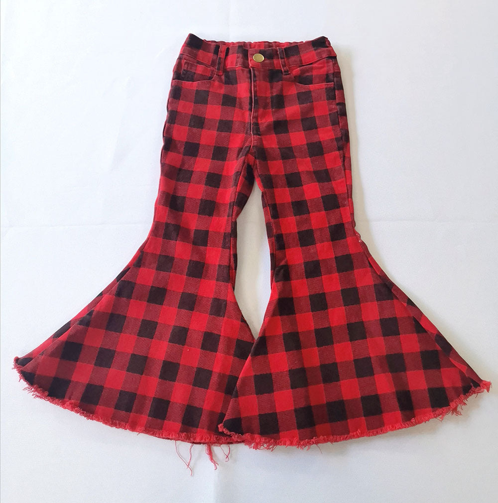 Wholesale Children's Ripped Denim Bell Bottoms