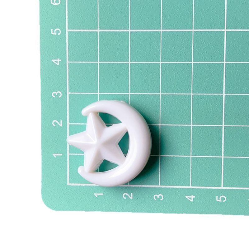 Wholesale 5pcs/pack  Acrylic through-hole star and moon shaped beads  Acrylic Beads