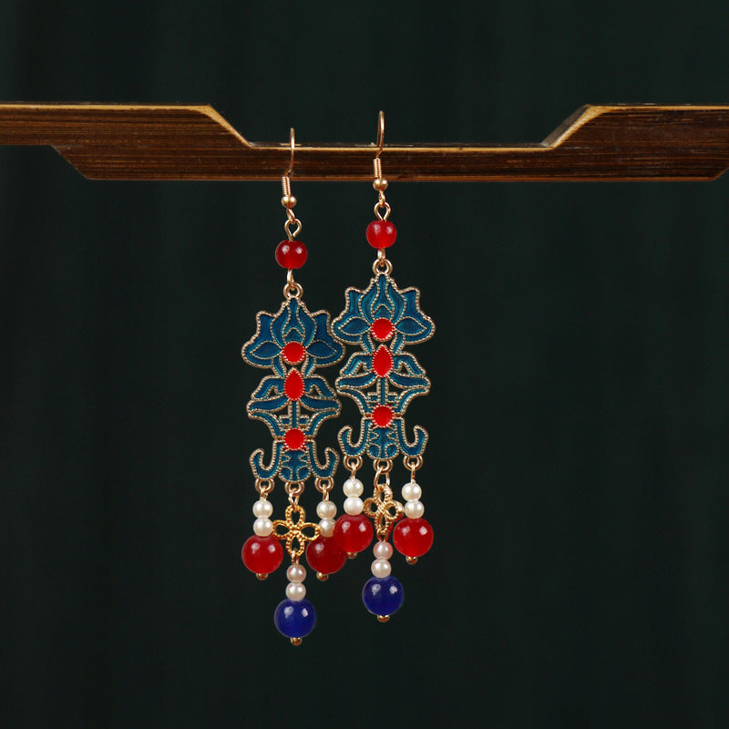 Wholesale Vintage court style ethnic antique earrings