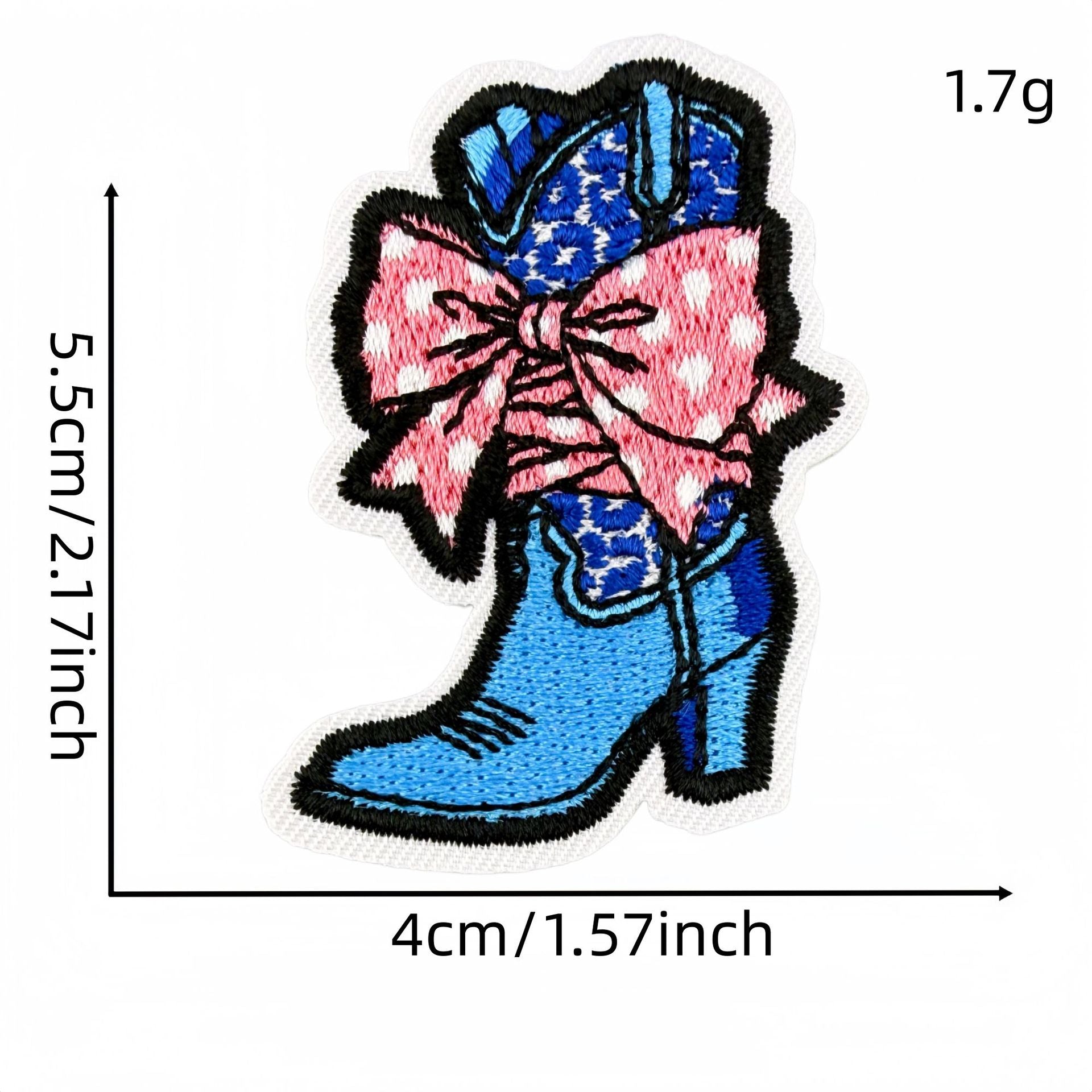 Wholesale Western Cowgirl Embroidered Patches 24 Piece Set Pink Blue Guitar Cow Skull Design DIY Craft Supply For Home Decor And Resale