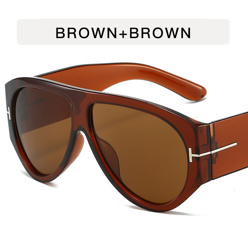 Wholesale Large frame T-shirt with thick frame sunglasses