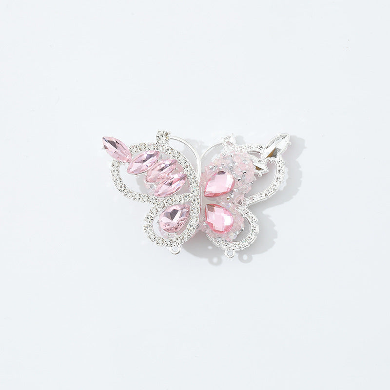 Wholesale 10pcs Heavy Industry Butterfly DIY Straight Hole Beads