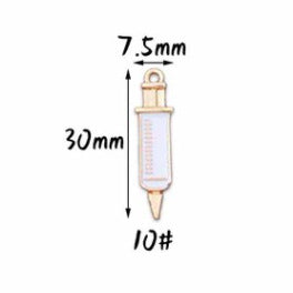 Wholesale 10pcs Doctor Nurse Thermometer Alloy Oil Drop Pendant Diy Pendant