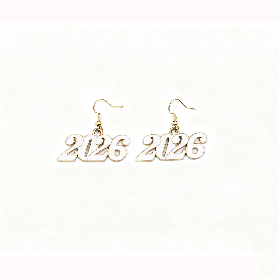 Wholesale 2026 Celebrating Digital Colored Earrings