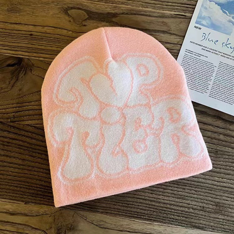 Wholesale Autumn and Winter Multicolor Letter Love Acrylic Woolen Hat