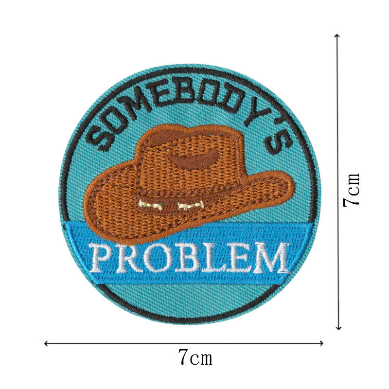 Wholesale Cartoon Cowboy Boot Embroidered Patches Iron On DIY Fashion Accessory For Clothing Gift Boutique Resale