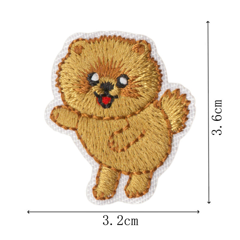 Wholesale Chic Embroidered Iron On Dog Patches 11 Piece Set Funny Dog Designs For Hats Bags DIY Crafts Boutique Resale