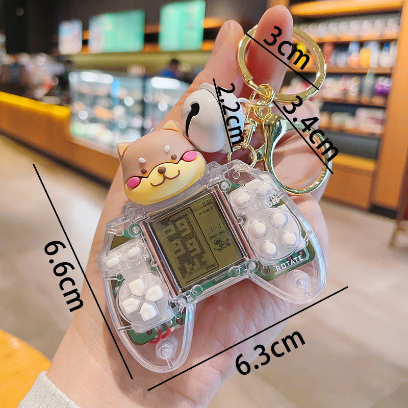 Wholesale Creative Cartoon Mini Game Machines Square Game Machines Plastic Keychains