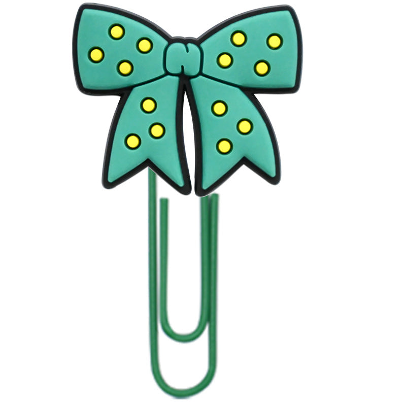 Wholesale Random 50pcs Cartoon bow student paper clip bookmark